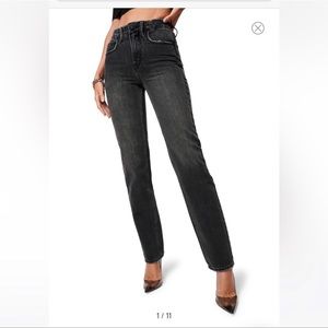 Good American 90s icon straight leg jeans